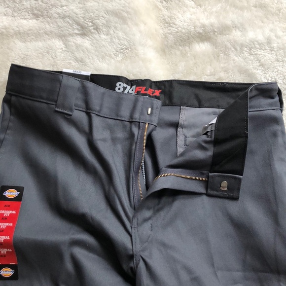 3 pairs NWT Dickies Flex Original Fit Grey Pants - Picture 4 of 6